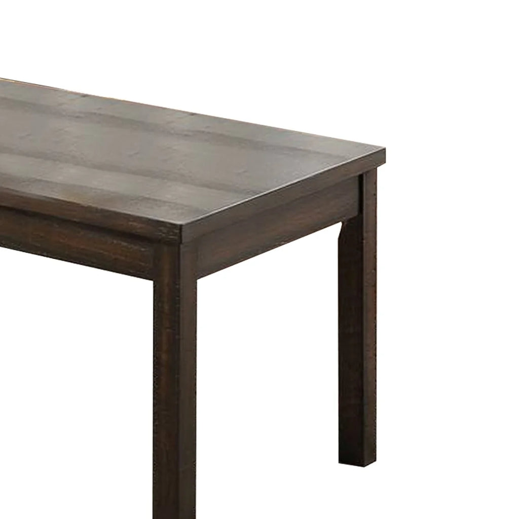 3 Piece Coffee Table and End Table Set Dark Brown W167597