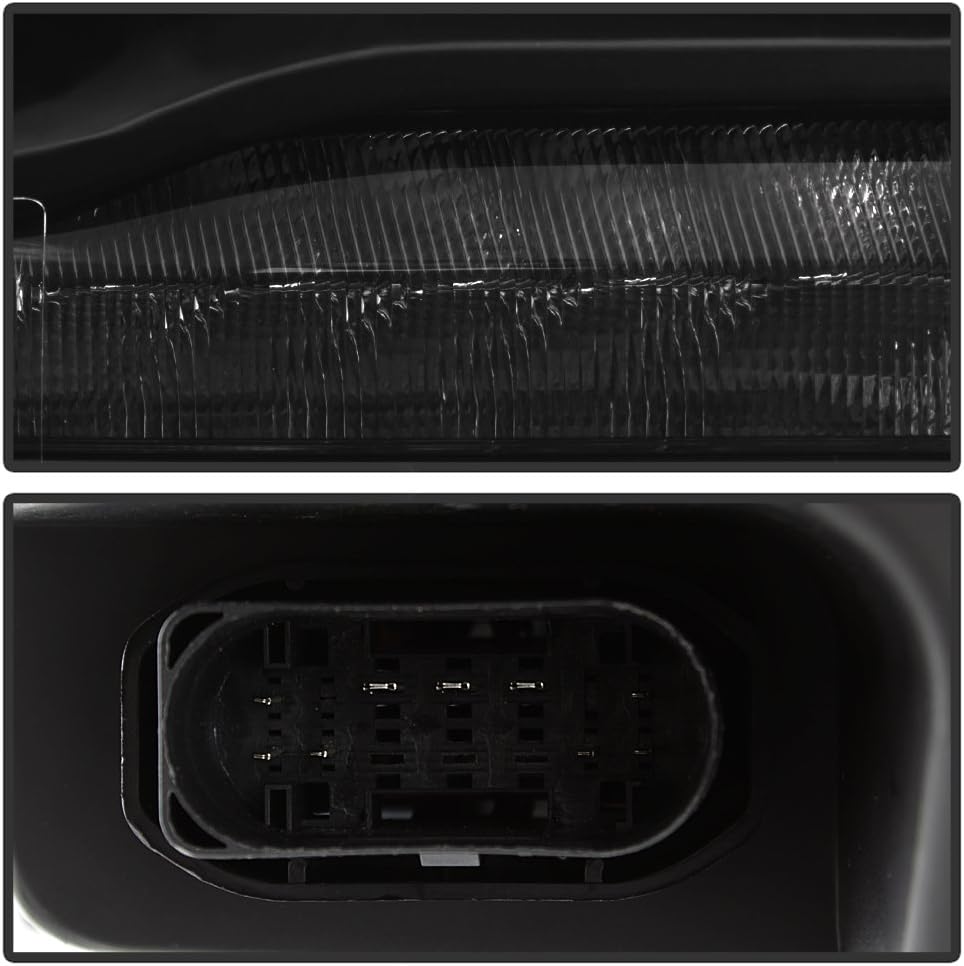 White LED DRL Headlights Assembly H333