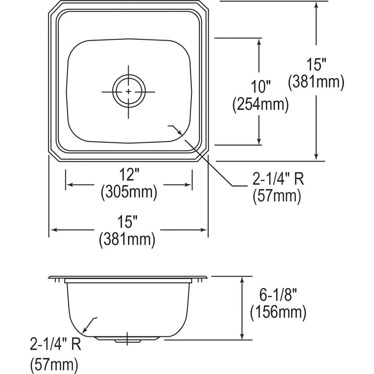 Stainless Steel Bar Sink C78356
