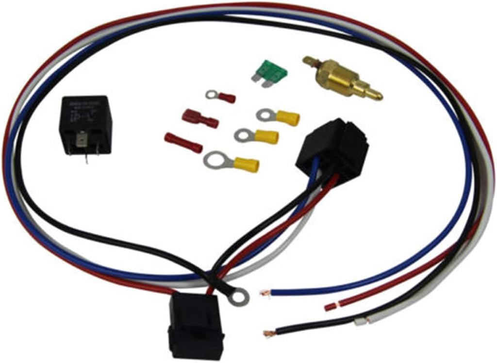 3 Row Aluminum Radiator with Fan Shroud and Thermostat Kit, 32 Overall Width O452976