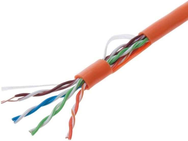 1000ft Cat5e Gray Solid 24AWG Shielded FTP Bulk Network Cable Pack of 2 A99302