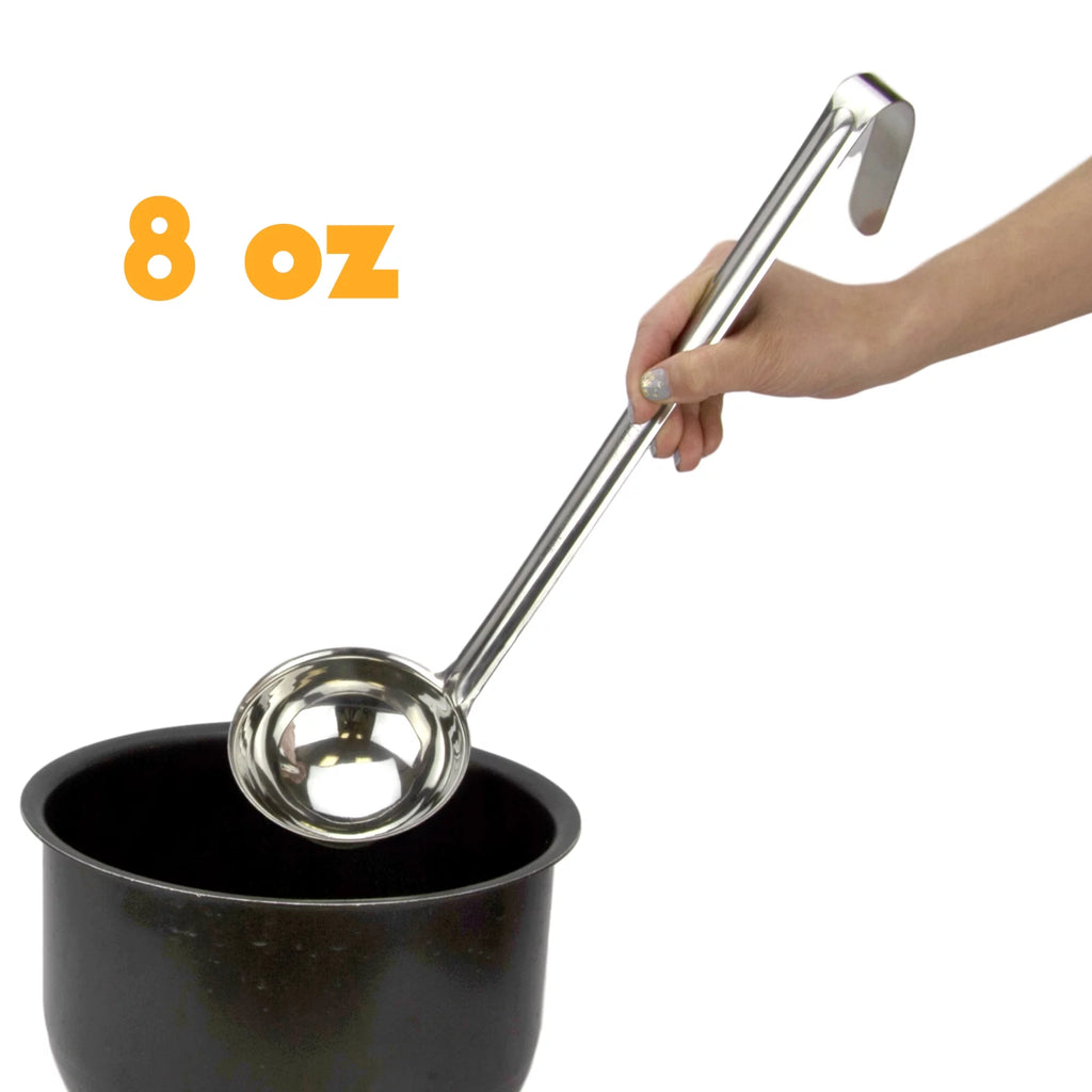 2 Pack 8 Oz Stainless Steel Soup Ladle Z396
