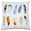 White Multicolor Cotton Throw Pillow L98854