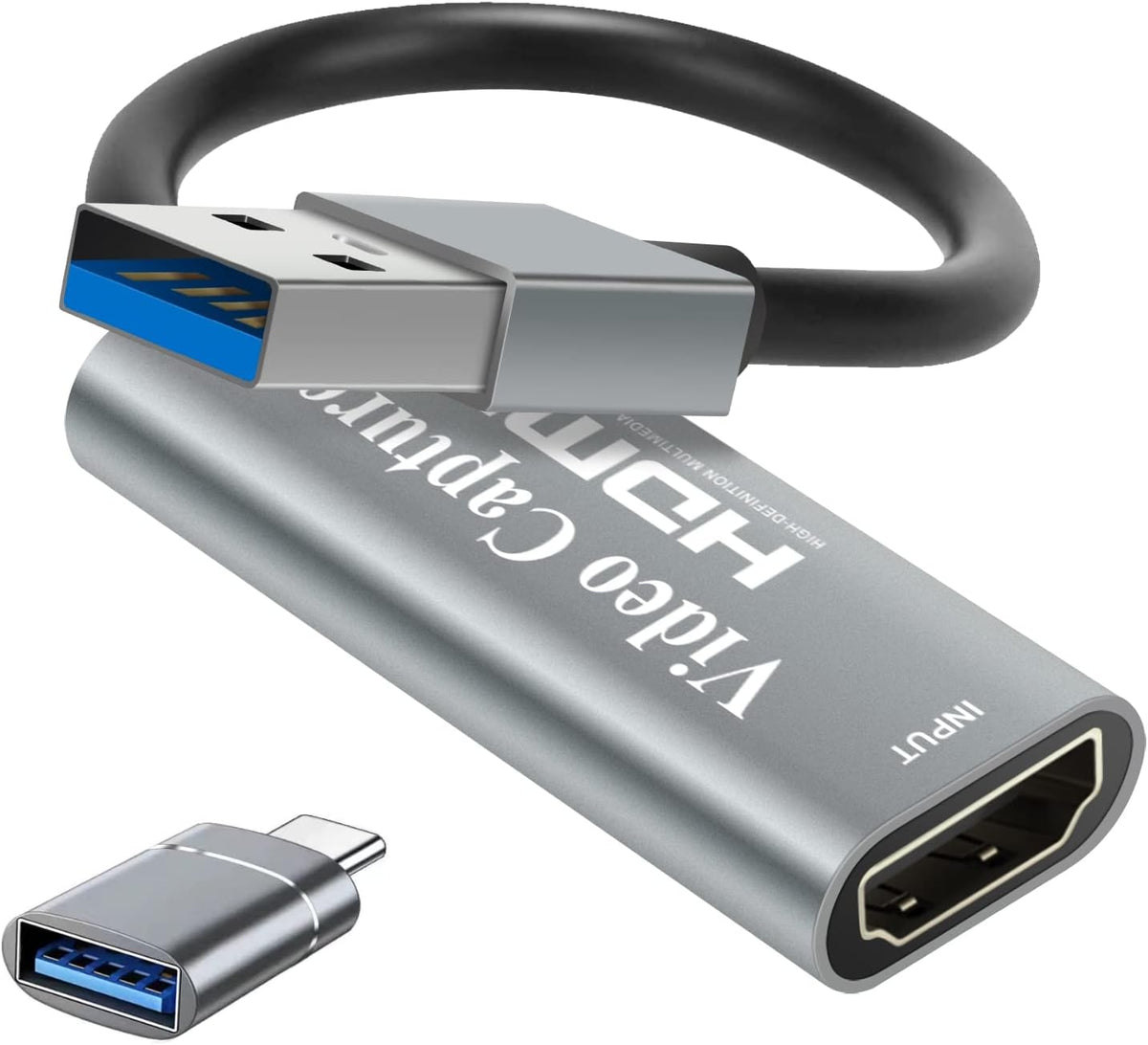 4K HDMI to USB 3.0 Video Capture Device, 1080P HD 60fps, Black U8960