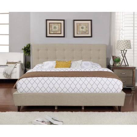 King Sized Gray Linen Panel Headboard C51062