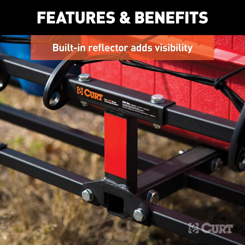Black Steel Basket Hitch Cargo Carrier P6165