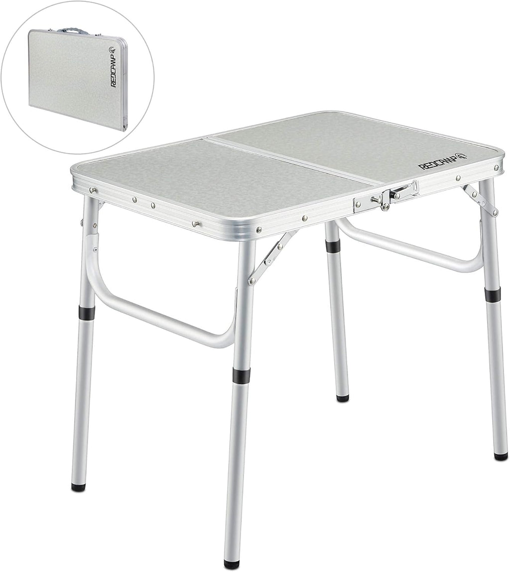 Small Folding Camping Table, 2ft Portable Aluminum Outdoor Table V185934
