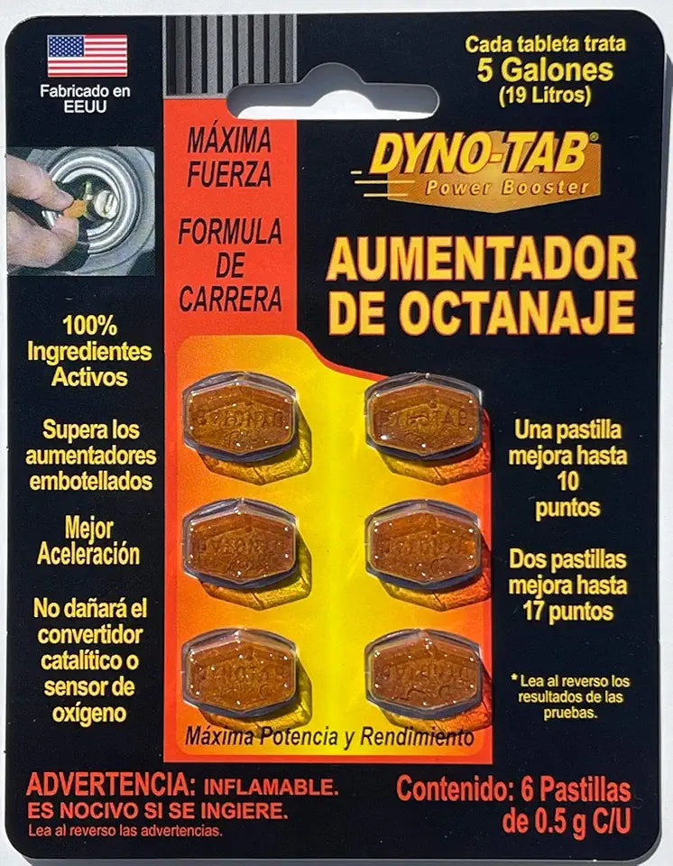 Aumentador De Octanaje 6 pastillas de 0.5-g F4801