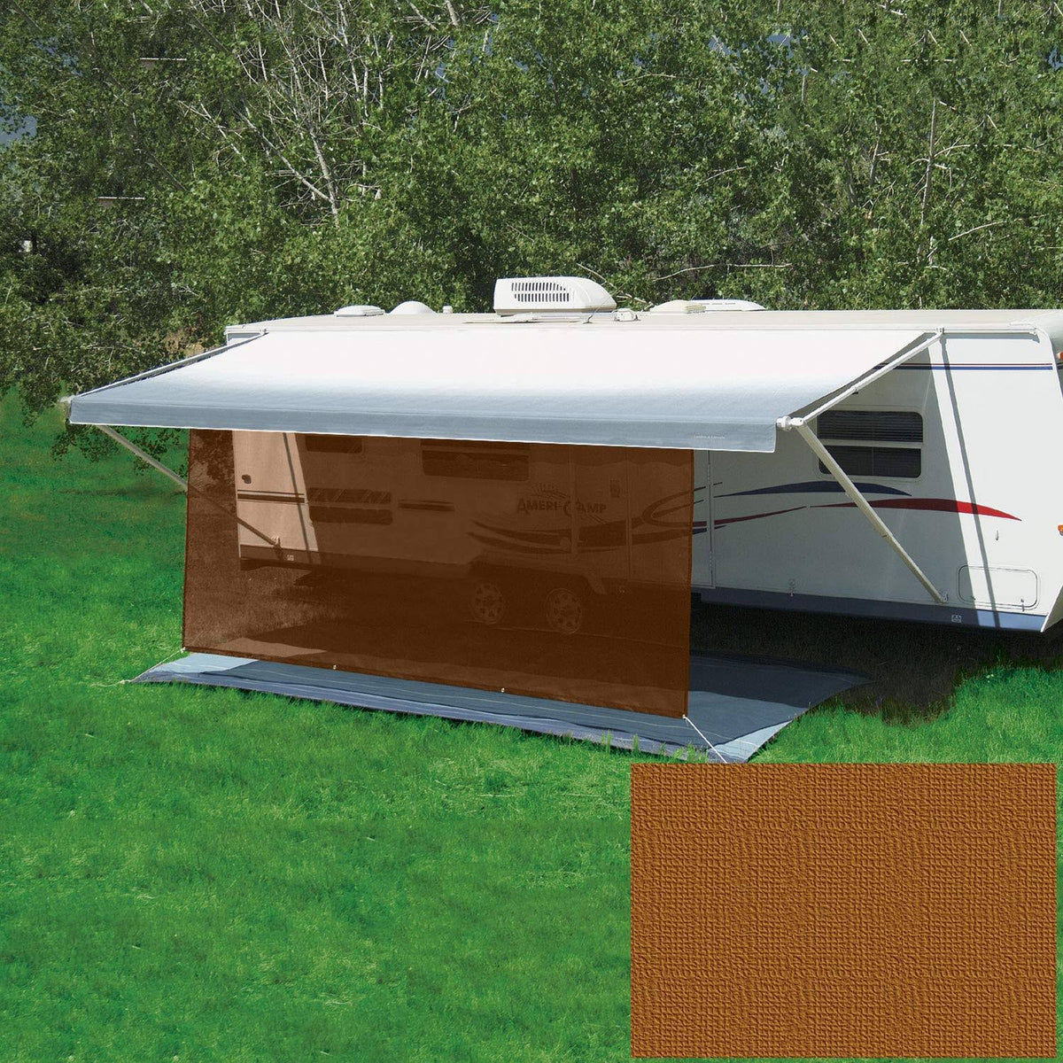 Sierra Brown 6' x 10' Weather Resistant Awning P76274