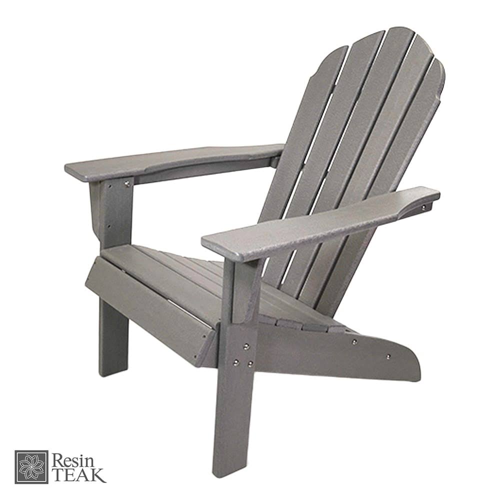 Resin Teak Red Plastic HDPE Poly Lumber Adirondack Chair B88339
