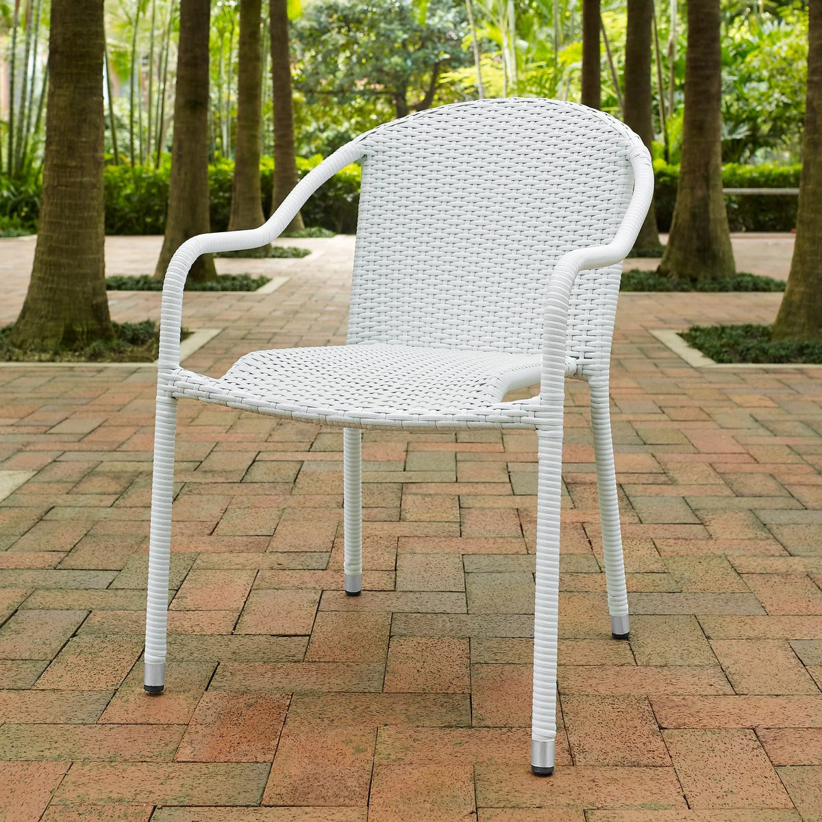 4-Piece Stackable Wicker Outdoor Chair Set E8837