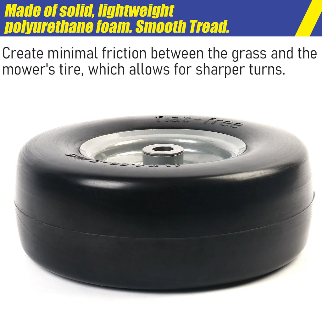 Flat Free Lawn Mower Tire and Wheel L907014