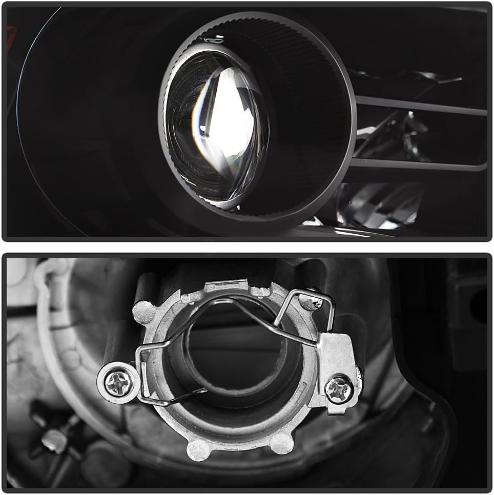 White LED DRL Headlights Assembly H333