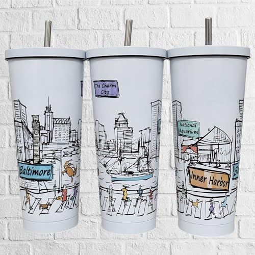 25 Oz Vacuum Insulated Stainless Steel Tumbler with Lids & Straw C321