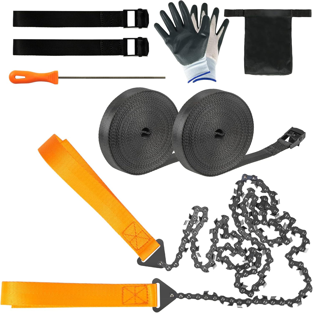 48 Pocket Chainsaw with 66 ft Ropes, Pack of 2 Q918648