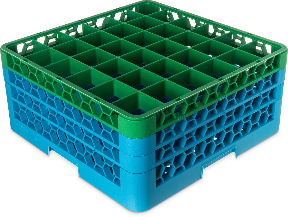 36-compartment Dishwasher Glass Rack with Color-Coded Extenders D519235