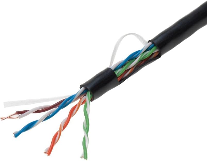 1000ft Cat5e Gray Solid 24AWG Shielded FTP Bulk Network Cable Pack of 2 A99302