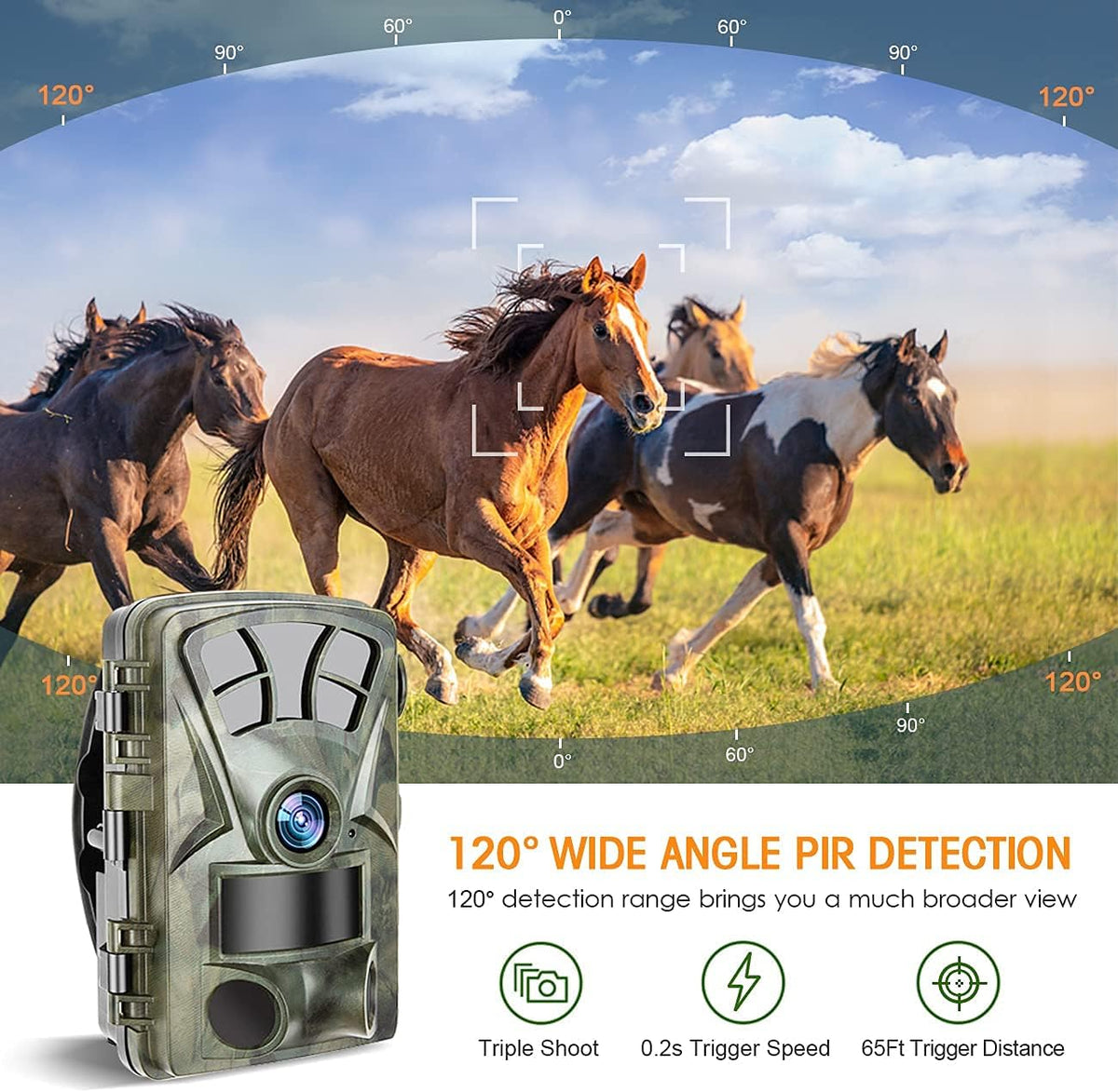 1520P IP66 Waterproof Trail Camera with Night Vision F397017