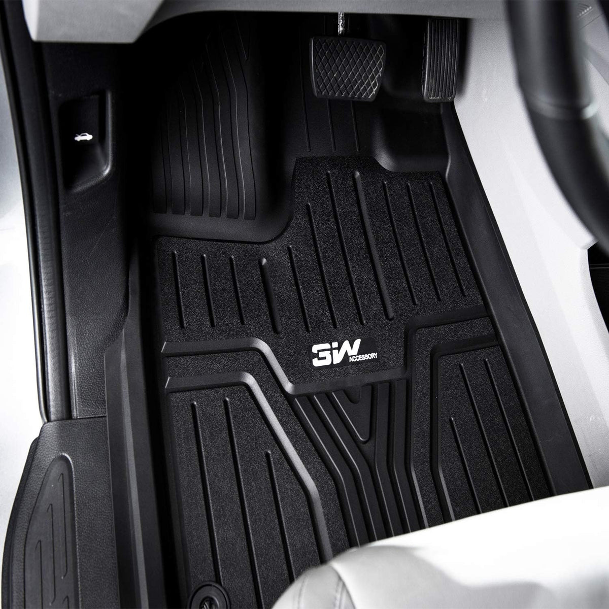 Black TPE All Weather Custom Fit Floor Liner and Cargo Mats E611312