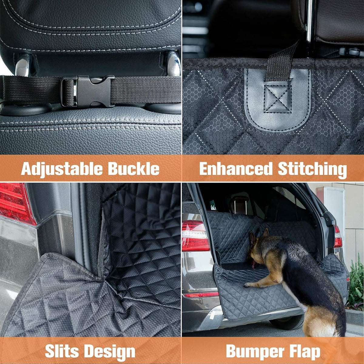 Waterproof Pet Cargo Liner with Bumper Flap Protector, Pack of 2 B94501