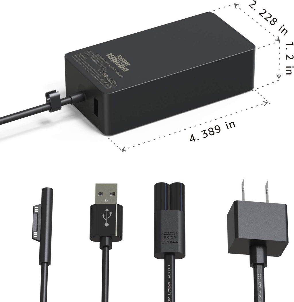 127W 15V 8A Power Adapter with Carrying Case Pack of 2 C174175