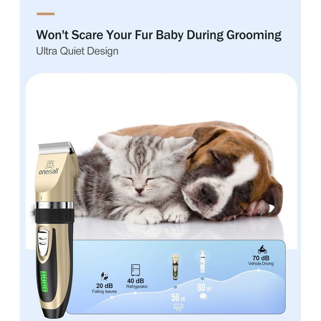 Dog Clippers and Paw Trimmer Kit 2 in 1 Low Noise Cordless X5835