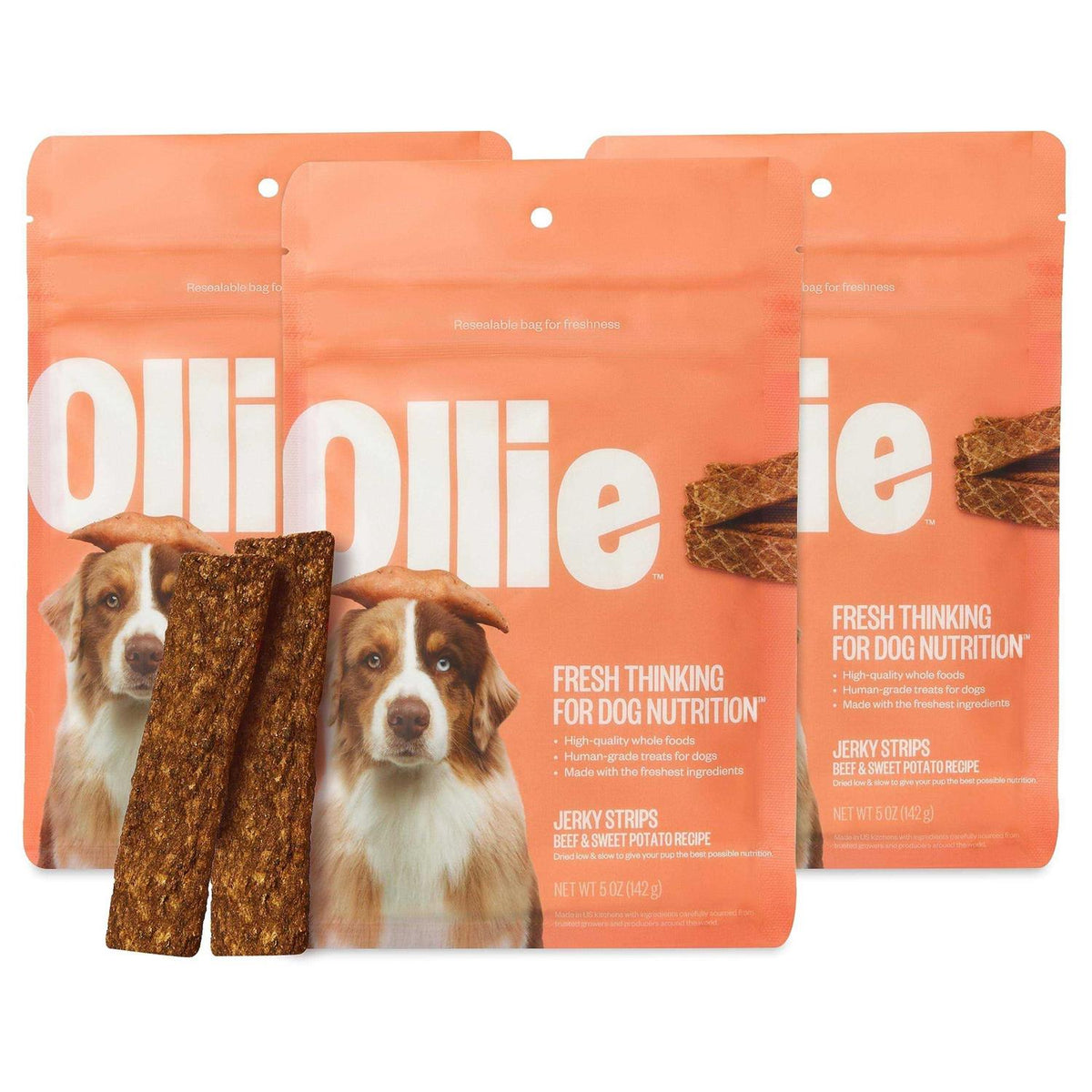 Beef and Sweet Potato Dog Jerky Treats M274