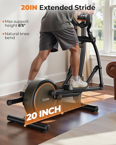 Elliptical Exercise Machine 20IN Stride 16 Resistance Levels Z162361