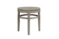 Light Grey Hardwood Round Side Accent Table W497384