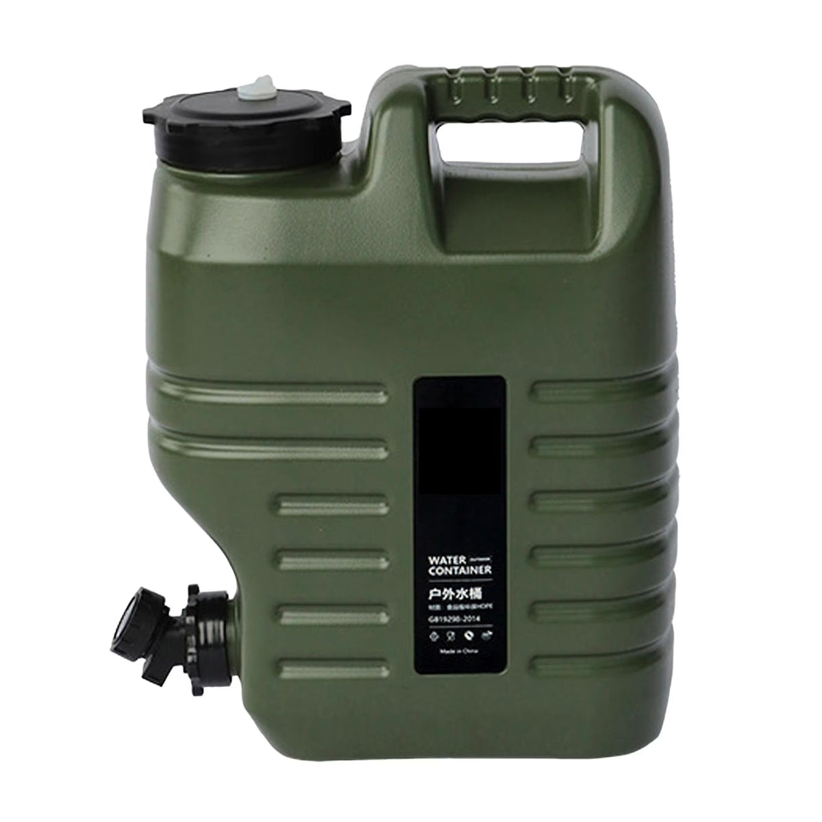 Green 18L Camping Water Storage Jug with Spigot M57341