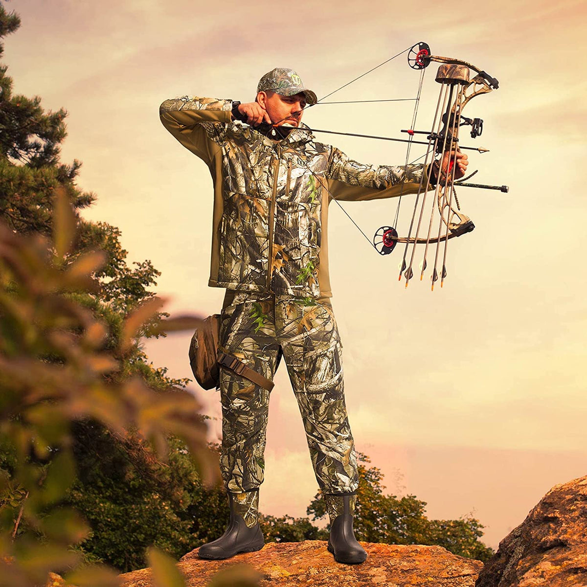 Hunting Jacket and Pants with Fleece Lining J2268