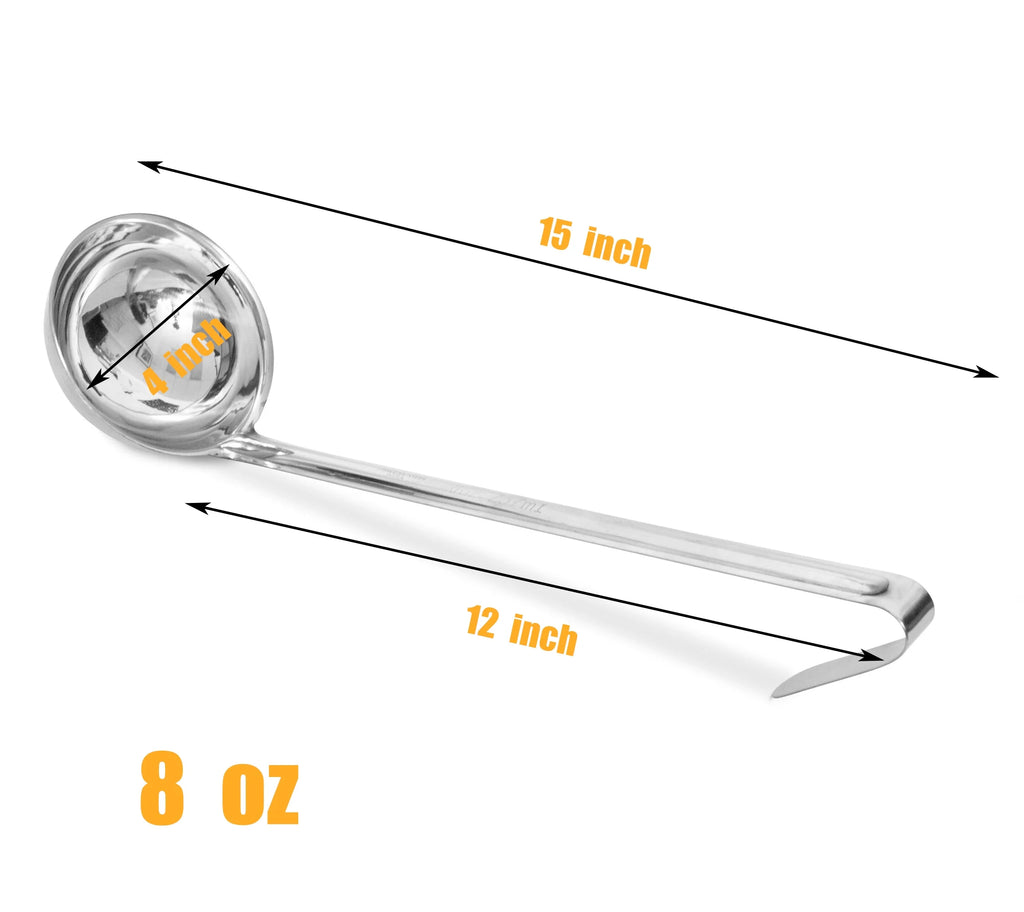 2 Pack 8 Oz Stainless Steel Soup Ladle Z396