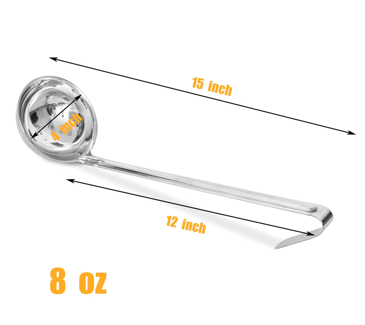 2 Pack 8 Oz Stainless Steel Soup Ladle Z396
