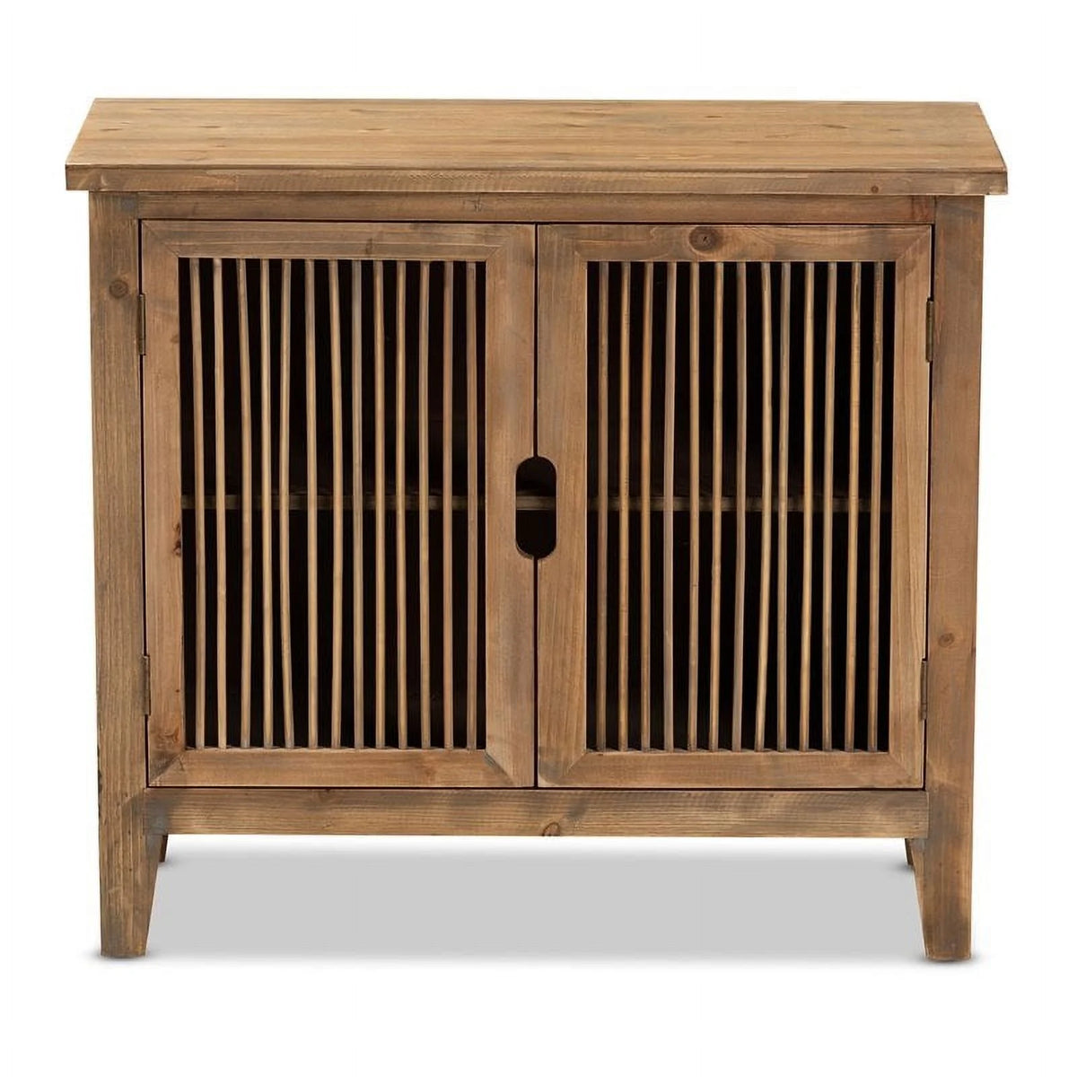Medium Oak 2-Door Wood Storage Cabinet G791