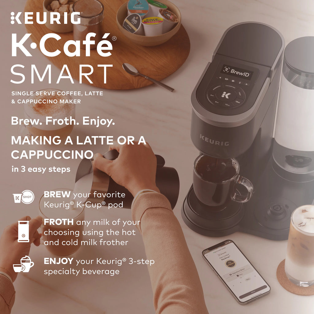 Single Serve Coffee, Latte and Cappuccino Maker, Black C5727