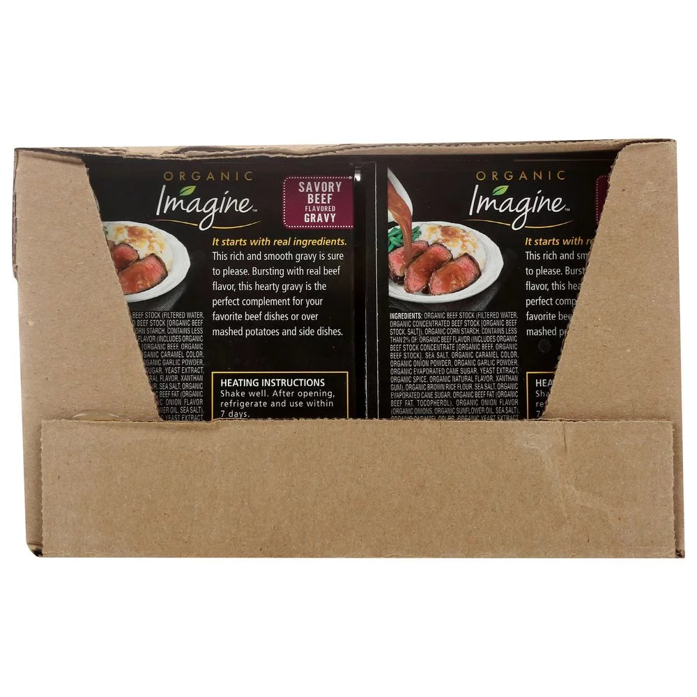 Organic Savory Beef Flavored Gravy, 13.5 Fluid Ounce D424