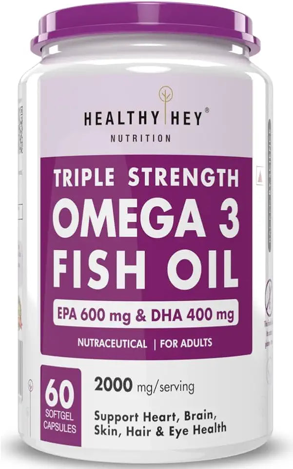 Omega 3 Fish Oil 60 Softgel EPA 600 DHA 400 Supplement X768376