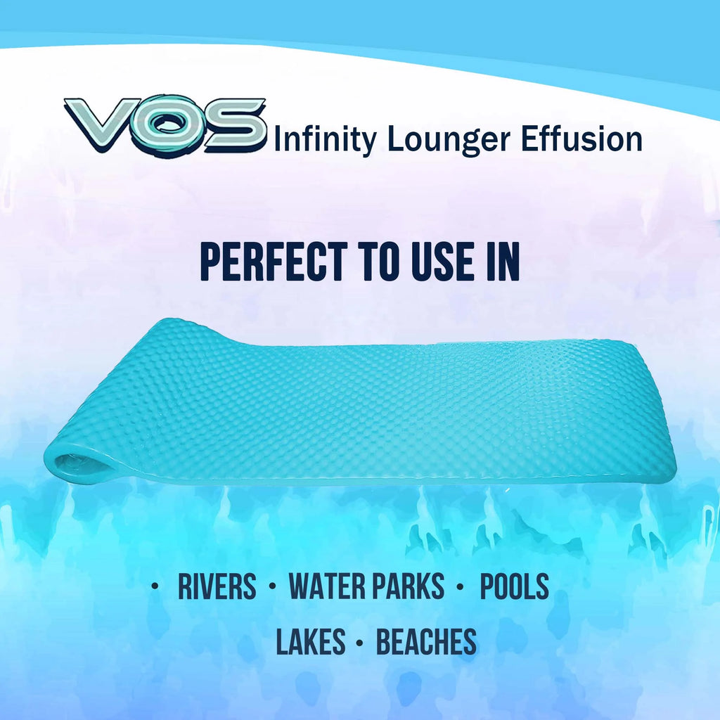 Seafoam Blue Foam Swimming Pool Lounger Mat J76211