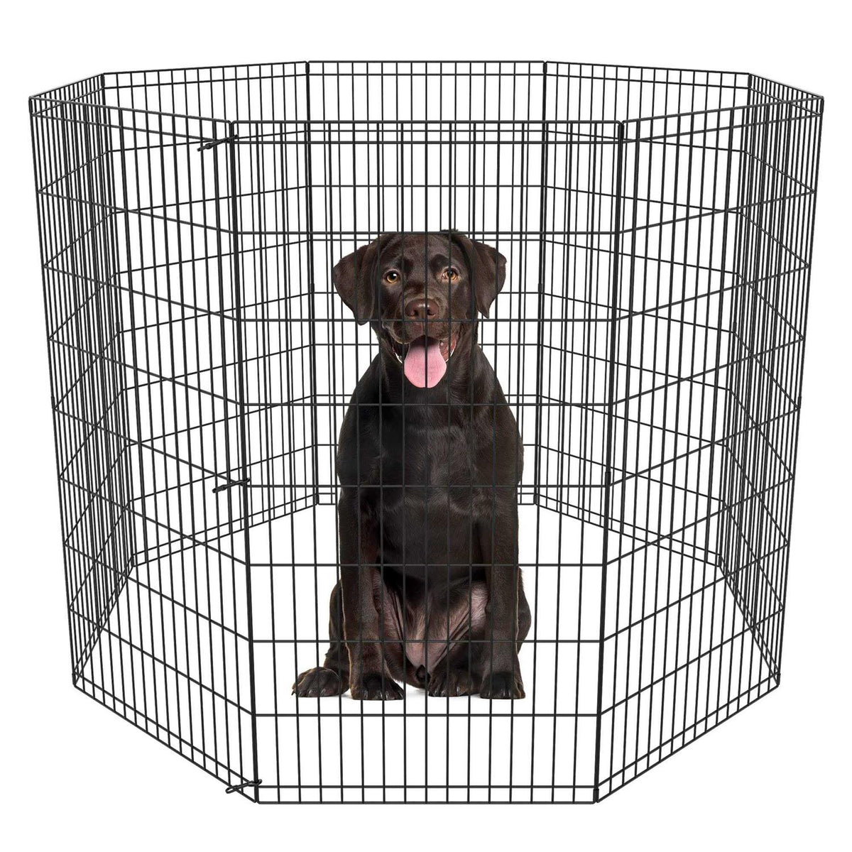Folding 8 Panel Pet Playpen S317595