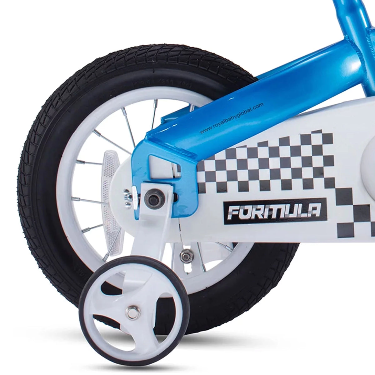 Blue Kids Bike with Training Wheels & Coaster Brake D723209