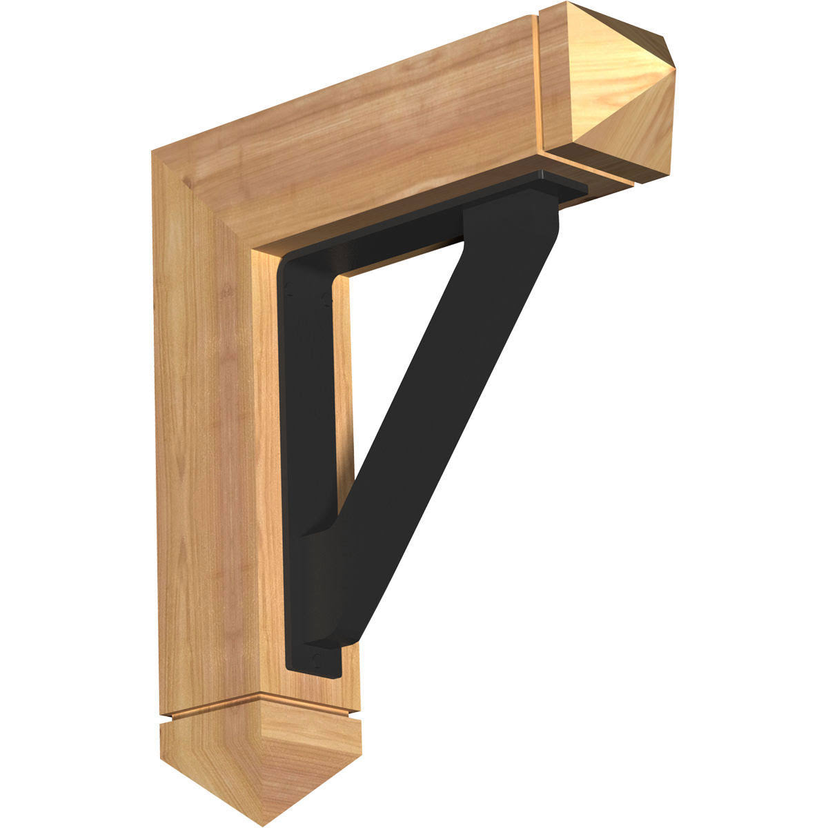 3 1/2 inch x 18 inch x 20 inch Western Red Cedar Bracket Q49797
