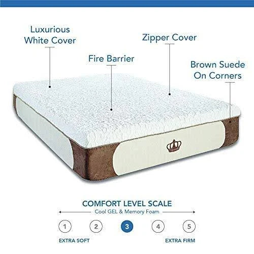 14-inch Gel Memory Foam Mattress E845