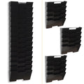 Black Steel Wall Mount Magazine Rack 15 Pockets M2087
