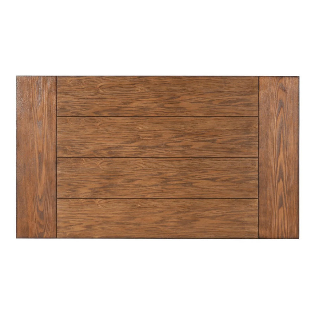 Rustic Desk with 2 Wood Shelves and Metal Frame in Black Y993