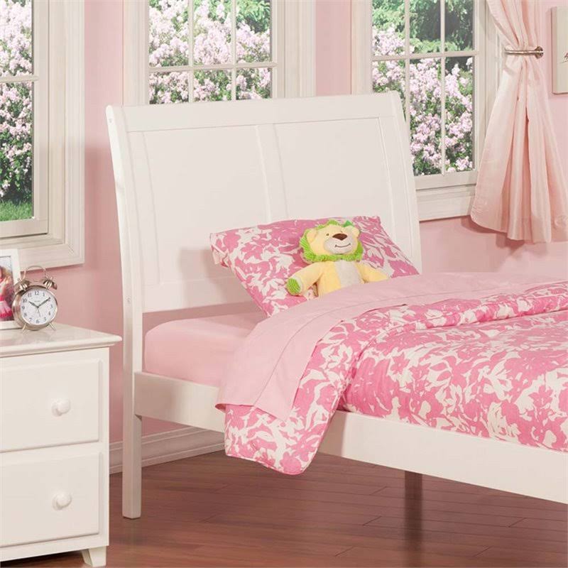Twin Sleigh Headboard in White B60017