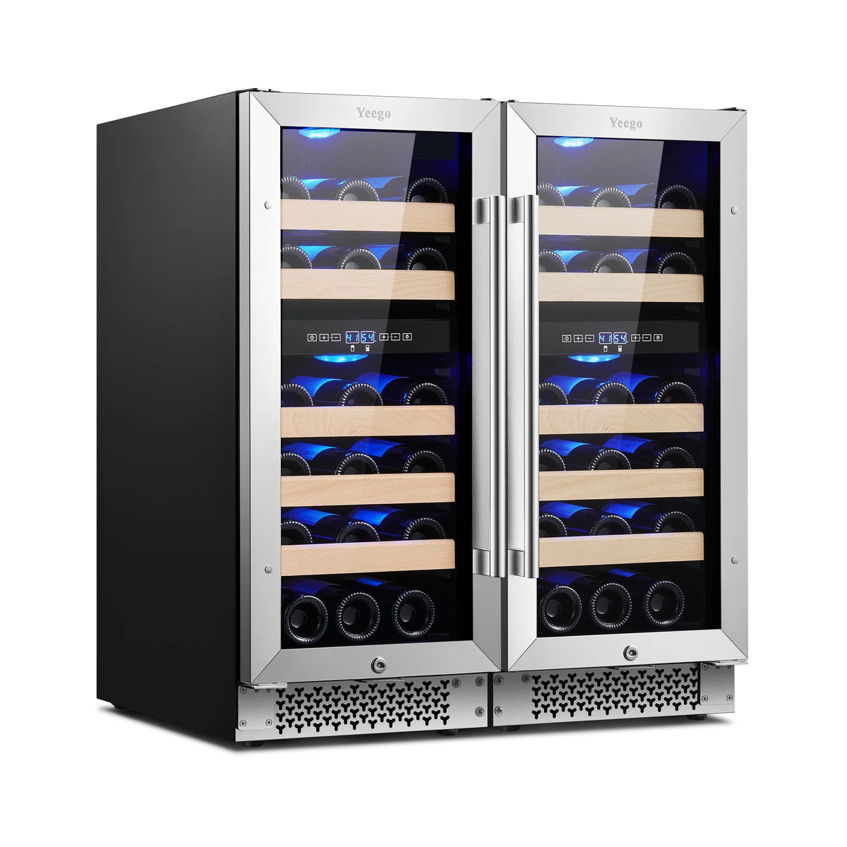 30 Wine and Beverage Refrigerator, Two 15 Coolers, 33 Bottles and 80 Cans G6123