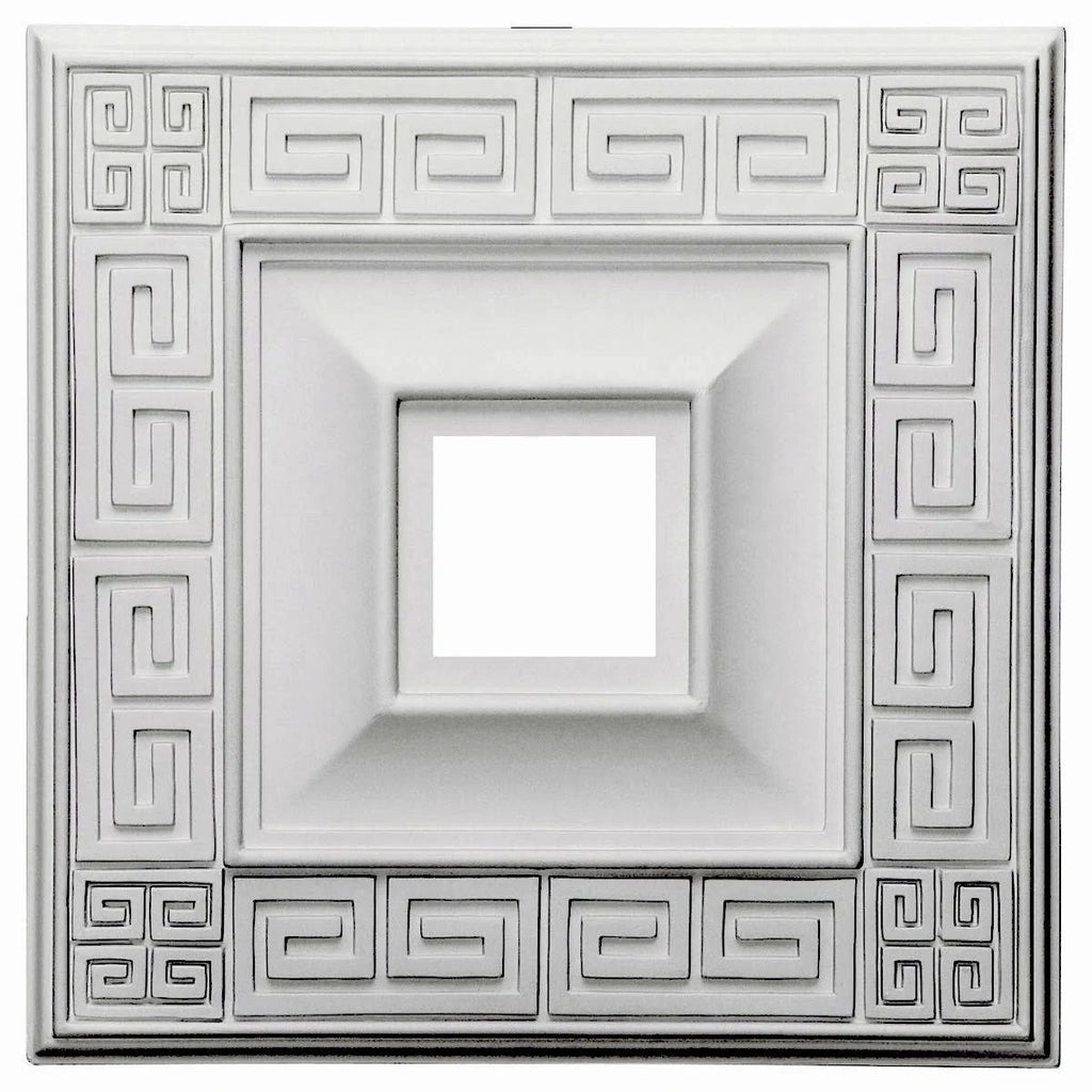 18x22W x 18x22H x 3 1/2x22ID x 1 1/8x22P Ceiling Medallion O44748