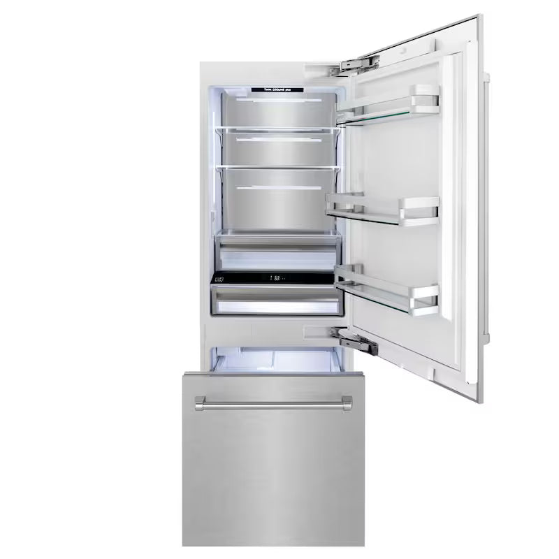 2-Door Bottom Freezer Refrigerator with Water and Ice Dispenser F3849