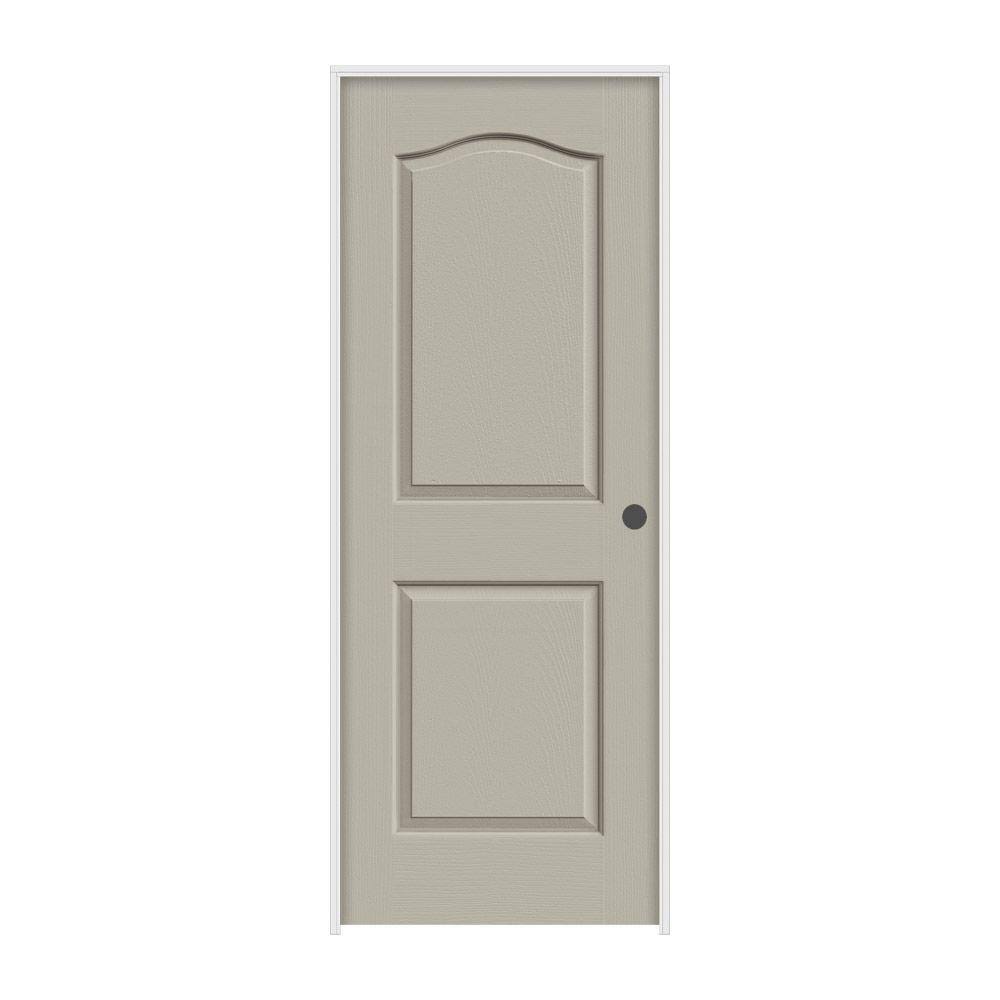 32 in. x 80 in. Textured Solid Core Molded Composite MDF Single Prehung Interior Door A375