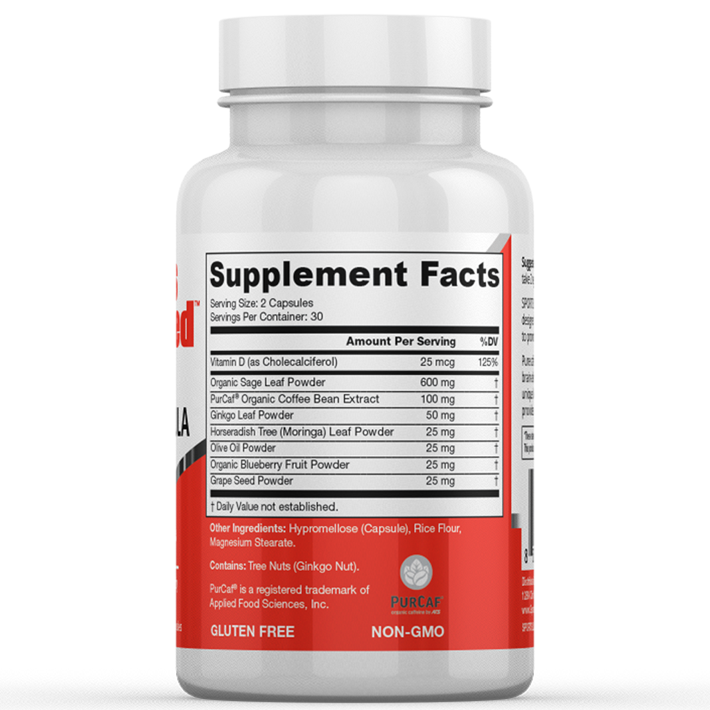 Brain Formula Focus Supplement - 60 Vegan Capsules H41830